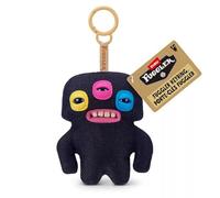 Fuggler Keyring Black Annoyed Alien Plush
