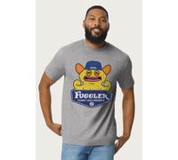 Fuggler Men's Grin Grin Funny Ugly Monsters T-Shirt in Mid Grey | Size: XL Fuggler Mid Grey XL
