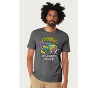 Fuggler Men's Squidge & Oogah Boogah Zebra Mischief Maker T-Shirt in Charcoal | Size: Medium Fuggler Charcoal M