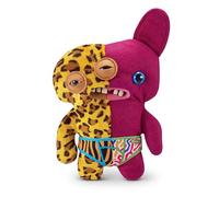 Fuggler Misfit Monsters 9-inch Series 1 (Annoyed-o - Leopard & Burgandy) by ZURU, Funny Ugly Monster Plush Toy