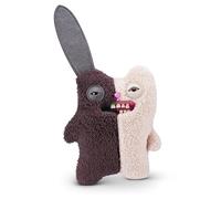 Fuggler Misfit Monsters 9-inch Series 1 (Rabid Tooth - Brown & Beige) by ZURU, Funny Ugly Monster Plush Toy