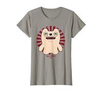Fuggler Old Tooth Cream Originals Retro Japanese Text T-Shirt, Women, Slate Grey, X-Small