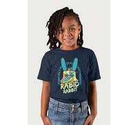 Fuggler Rabid Rabbit Budgie Funny Ugly Monster T-Shirt in Navy | Size: 5-6 Years Fuggler Navy 5-6 Years