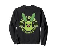 Fuggler Rabid Rabbit Green Originals Funny Ugly Monster Sweatshirt