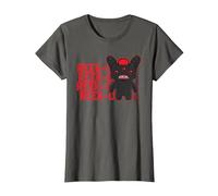 Fuggler Reek-O Black Hairy Fuggs Monster Text T-Shirt, Women, Asphalt Grey, Medium