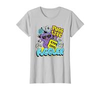 Fuggler Squidge Fugg Life Graffiti Spray Can T-Shirt, Women, Silver Grey, X-Small