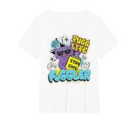 Fuggler Squidge Fugg Life Graffiti Spray Can T-Shirt, Women's Plus, White, 6X