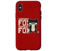 Fuggler Suspicious Fox Black Originals Text Case for iPhone X/XS