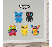 Fuggler Wall Sticker - 5 Fuggler Set Decal Wall Art (90cm Width x 45cm Height)
