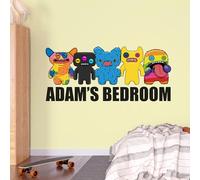 Fuggler Wall Sticker - Fugglers Group Personalised Text Decal Wall Art (90cm Width x 40cm Height)