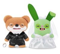 Fuggler Wedding Fuggs 9-Inch Plush 2-Pack by ZURU - Funny Ugly Monster Stuffed Animals with Human-Like Teeth & Tooth Ring, Collectible Plush for Kids, Tweens, Teens & Adult Fans