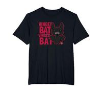 Fuggler Winged Bat Black Monster Text T-Shirt, Men's Big and Tall, Black, 5X Tall