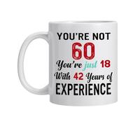 Fugifting 60th Birthday Coffee Mug, Birthday Gift for Men and Women Born in 1965,Happy 60th Bday Gifts Ideas Coffee Cup,Turning 60 Year Old Christmas Presents