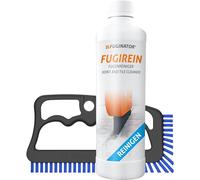 FUGINATOR® GREY/BLUE GASKET BRUSH INCL. 250 ML - GASKET CLEANING KIT - BRUSH FOR CLEANING GROUNDS IN THE BATHROOM, KITCHEN AND HOME
