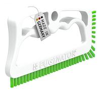 FUGINATOR® Grout Brush - Grout Cleaning in Bathroom, Toilet, Kitchen - Cleaning Wall and Floor Tiles - Handy Brush for Grout and Tiles - Gap Cleaning Brush for Tight Spaces (White/Green)