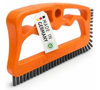 FUGINATOR® Grout Brush Orange/Grey for Cleaning Joints in Wall & Floor Tiles, Bathroom, Kitchen & Household