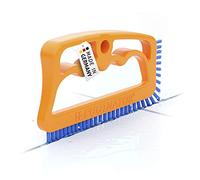 Fuginator tile joint brush orange/blue - innovative grout brush for cleaning joints in bathroom, kitchen & household removes mould superficially