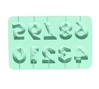 Fugitive Numbers Mould, Numbers Moulds, Silicone Numbers Resin, Silicone Fugitive Number Mould for Making Halloween Cookie Soap Candle Cake Decoration