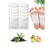 FUGLUS 10pcs Foot Detox Patches with Natural Active Ingredients, Eliminates Toxins and Improves Circulation, Anti-Stress for Better Sleep and Removal of Toxins from the Body