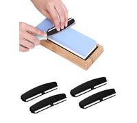FUGLUS 4 Pieces Knife Sharpener Angle Guide Sharpening Aid Kitchen Tools for Sharpening on Abrasive Stones, Suitable for Beginners