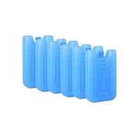 FUGLUS Set of 6 Ultra Thin Cooling Bricks 200ml for Fridge or Bag Fridge, Flat Cooling Elements for Cold Transport, Up to 12 Hours of Duration, Ideal for Small and Large Bags