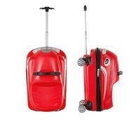 Fugualin WWUIUIWW 20 inch Cartoon car Design Hard Shell Luggage Compartment - ABS+PC Shell, Universal Wheels and Iron Aluminum Pull Rod, 88.18 Pound Load-Bearing, Children's Travel Equipment (Red)