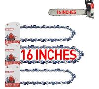 FuGuiB 16 Inch Chain Saw Chains 3-Pack, 40cm 1.3mm 3/8" LP 56 Drive Links, Chains for Chainsaws, Replaceable Chainsaw Chain, Compatible with Husqvarna 120 Mark II, 135, 135e, Stihl MS 170