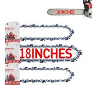 FuGuiB 3-Pack Chainsaw Chain for 18 Inch (45 cm) Bar, 62 Drive Links, .050" Gauge, 3/8" LP, Compatible with Husqvarna - 36, 41, 120, 136, 137 Mac Allister - MCSWP2400, MCSWP45