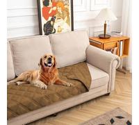 fuguitex 100% Waterproof Dog Blanket, Pet Friendly Reversible Throw Essential for Small Dogs, Tear Resistant Leakproof Washable Couch Cushion Bed Protector Cover for Indoor Furniture