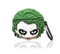FUGUIZHU Cute Case Cover Compatible with AirPods 1st&2nd Generation,Soft Silicone Funny Cartoon Protective Skin,Shockproof and Wireless Charging Supported with Carabiner-Clowns