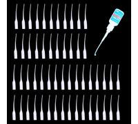 FUGYTVEN 100Pcs 7cm White Precision Glue Applicator Tips - Micro Tips Pipette Dropper for CA Glue Bottles, Crafting & Guitar Fret Slot Adhesive Dispensing, Arts, Hobby, Lab Projects