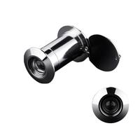 FUGYTVEN Door Viewer Peephole, 200° Wide Angle Front Door Peephole with HD Glass Lens, Chrome Spy Hole Multi Style Door Spy Hole, Universal Door Eye Hole for 24-28mm Door Hole & 45-75mm Door Thickness