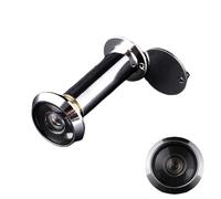 FUGYTVEN Door Viewer Peephole, 200° Wide Angle Front Door Peephole with HD Glass Lens, Chrome Spy Hole Multi Style Door Spy Hole, Universal Door Eye Hole for 14-18mm Door Hole & 50-70mm Door Thickness