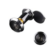 FUGYTVEN Door Viewer Peephole, 200° Wide Angle Front Door Peephole with HD Glass Lens, Chrome Spy Hole Multi Style Door Spy Hole, Universal Door Eye Hole for 14-18mm Door Hole & 35-50mm Door Thickness