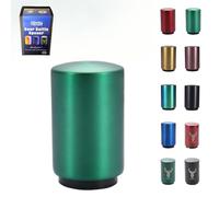 FUGYTVEN Push Down Bottle Opener | Automatic 304 Steel | One-Handed & No Damage | Beer/Soda Cap Remover & Magnet Catcher | Ultimate Gift for Men, Dad, Beer Lovers (Green)