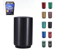 FUGYTVEN Push Down Bottle Opener | Automatic 304 Steel | One-Handed & No Damage | Beer/Soda Cap Remover & Magnet Catcher | Ultimate Gift for Men, Dad, Beer Lovers (Black)