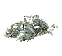 Fuhjythy 1.8M Artificial Fake Eucalyptus Willow Leaves Green Plants Wedding Diy Decor Flowers Plant Leaf Simulation Rattan Home Decor Simulation Rattan Grayish White