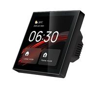 Fuhjythy 1 PCS Plastic Tuya Wifi Multifunctional Touch Screen Control Panel 4 Inch In-Wall Central Voice Controllr for Intelligent Smart Home