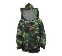 Fuhjythy 1 Piece Beekeeping Suit Bee Clothes of with Hat Polyester+Cotton Anti-Bee Suit Farming Clothing Coverall,Camouflage Color