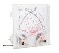 Fuhjythy 1 Piece Standing Wave Ratio SWR Watt Meter Radio Power Meter Transmitter with Backlight White Plastic