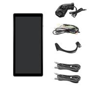 Fuhjythy 10.36inch Car Side View Vertical Monitor for Truck Bus Rearview Mirror Touch Screen 2 Channel DVR IP68 Recorder Right