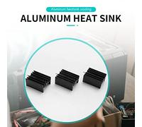 Fuhjythy 10 Pcs 21x15x11mm Black Aluminum Heat Sink for TO-220 Mosfet Transistors