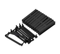 Fuhjythy 10 Pcs Black Dual Row 40 Pin Socket Connector Female Header FC-40P