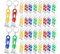 Fuhjythy 100Pcs Mini Flashlight Keychain Bulk Kit for Kids Assorted Colors Torch Keyring Flashlights LED Keychain Camping Party Favor Kit