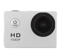 Fuhjythy 1080P HD Action Camera LCD Screen Waterproof 30m Sports Action Cam for Bicycle, Motorcycle, Skiing, Diving Silver Gray