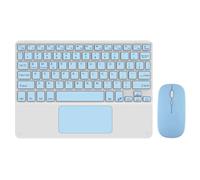 Fuhjythy 10Inches Touchpad Bluetooth Keyboard and Wireless Mouse Combo Kit for Mobile Phones and Tablets Easy to Use