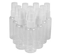 Fuhjythy 10Pcs 50ML Transparent Plastic Perfume Atomizer Small Miniature Empty Can Fill Bottle