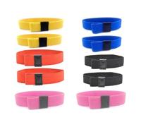 Fuhjythy 10pcs Colorful Elastic Lunch Box Straps Adjustable Bandage Bento Food Container Bands