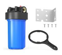 Fuhjythy 10X4.5in Whole House Water Filter Housing, Fit Sediment Etc Filters for Well and City Water,Filter Pre-Filtration System