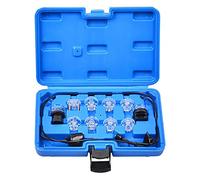 Fuhjythy 11PCS Fuel Injector Tester Tool Noid Light Set Fuel Light Fuel Injector Tester Kit Black